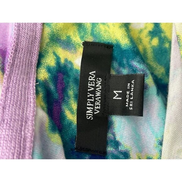 Simple Vera Women Short Sleeve Tie Dye T-Shirt Dress Size M - Picture 9 of 11